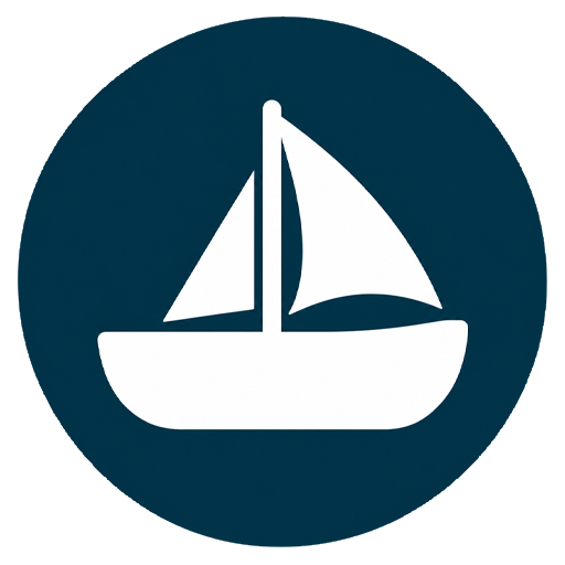 Icon representing sailing and waterfront activities.